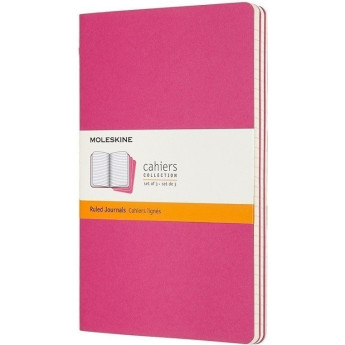 Блокнот MOLESKINE Cahier Journal Pocket, в линейку, розовый неон